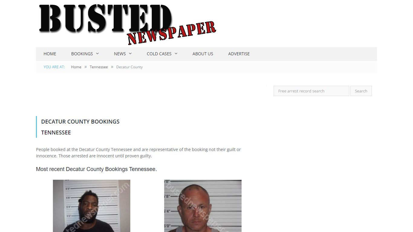Decatur County, TN Mugshots - BUSTEDNEWSPAPER.COM